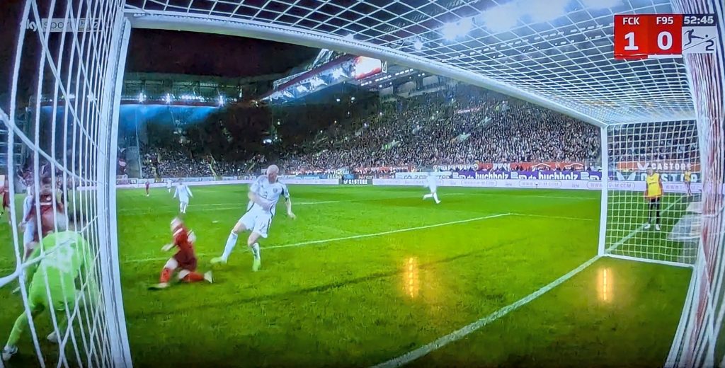 K'lautern vs F95: Lunddal hätte ausgleichen können (Screenshot Sky)