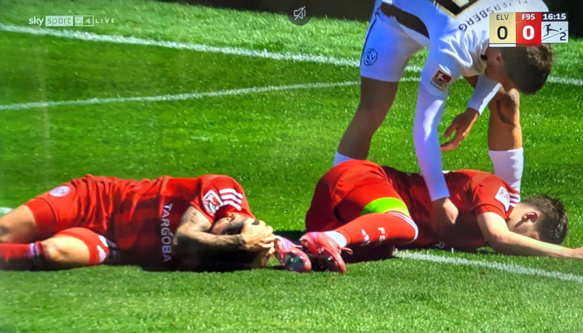Elversberg vs F95: Defensive bis zum Kopfschmerz (Screenshot Sky)