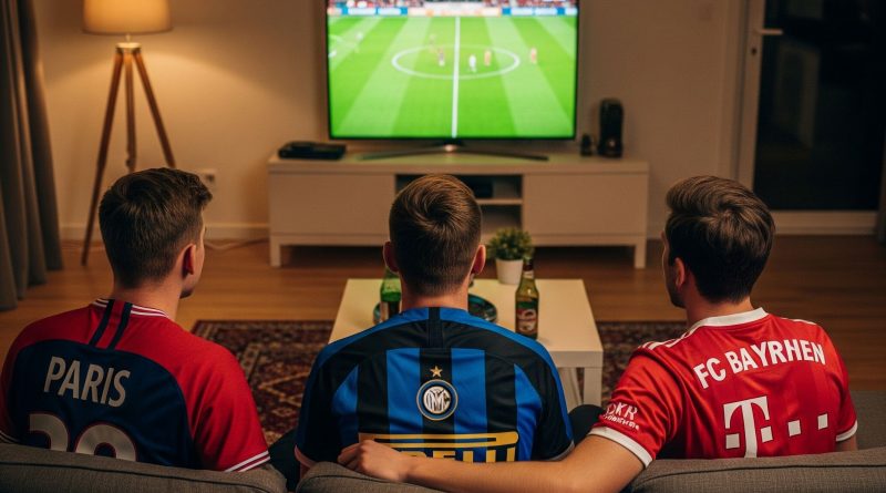 Fußball ist vor allem ein Fernsehsport ...geworden. (Illu: Gemini-KI)