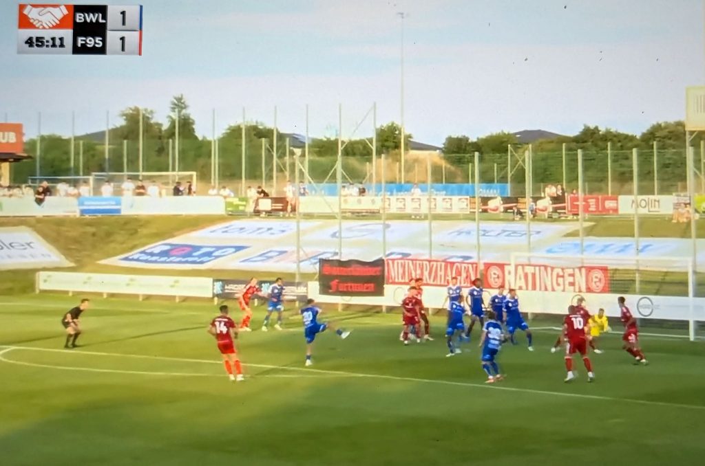 BW Linz vs F95: Stinknormale Spielszene (Screenshot f95.tv)