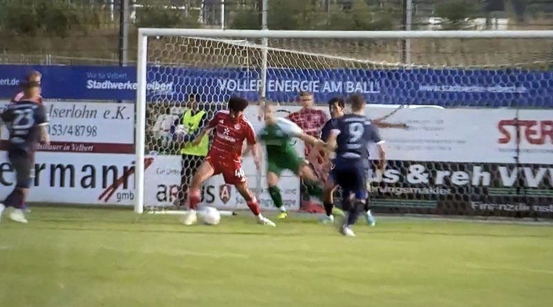 Velbert vs F95: Hamza macht den Hackentrick (Screenshot f95.tv)