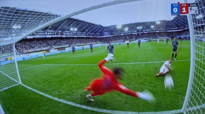 Paderborn vs F95: Wunderbar das 1:0 durch Cedi Itten (Screenshot Sky)