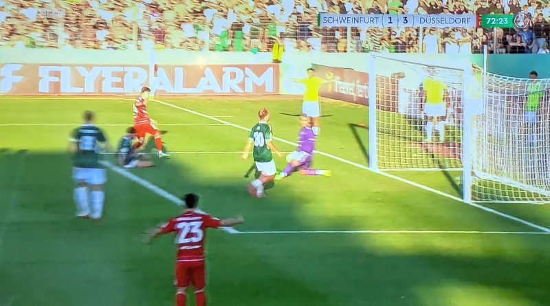 Schweinfurt vs F95: Das 1:3 war auch sehr schön (Screenshot Sky)