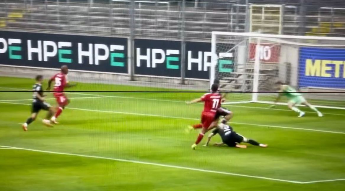 Zwote vs Bocholt: Chance für Benschop (Screenshot LEAGUES)