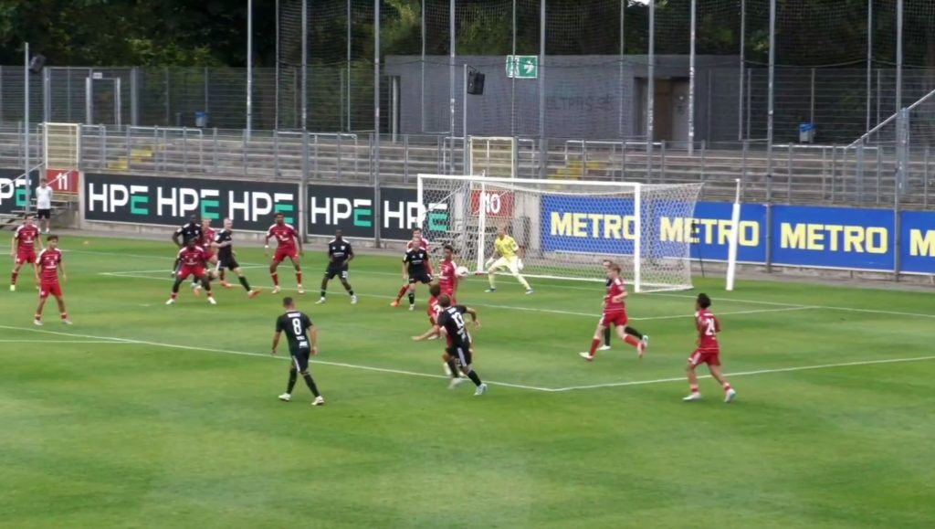 Zwote vs Bocholt: Der umstrittene Elfer gegen F95 sitzt (Screenshot LEAGUES)