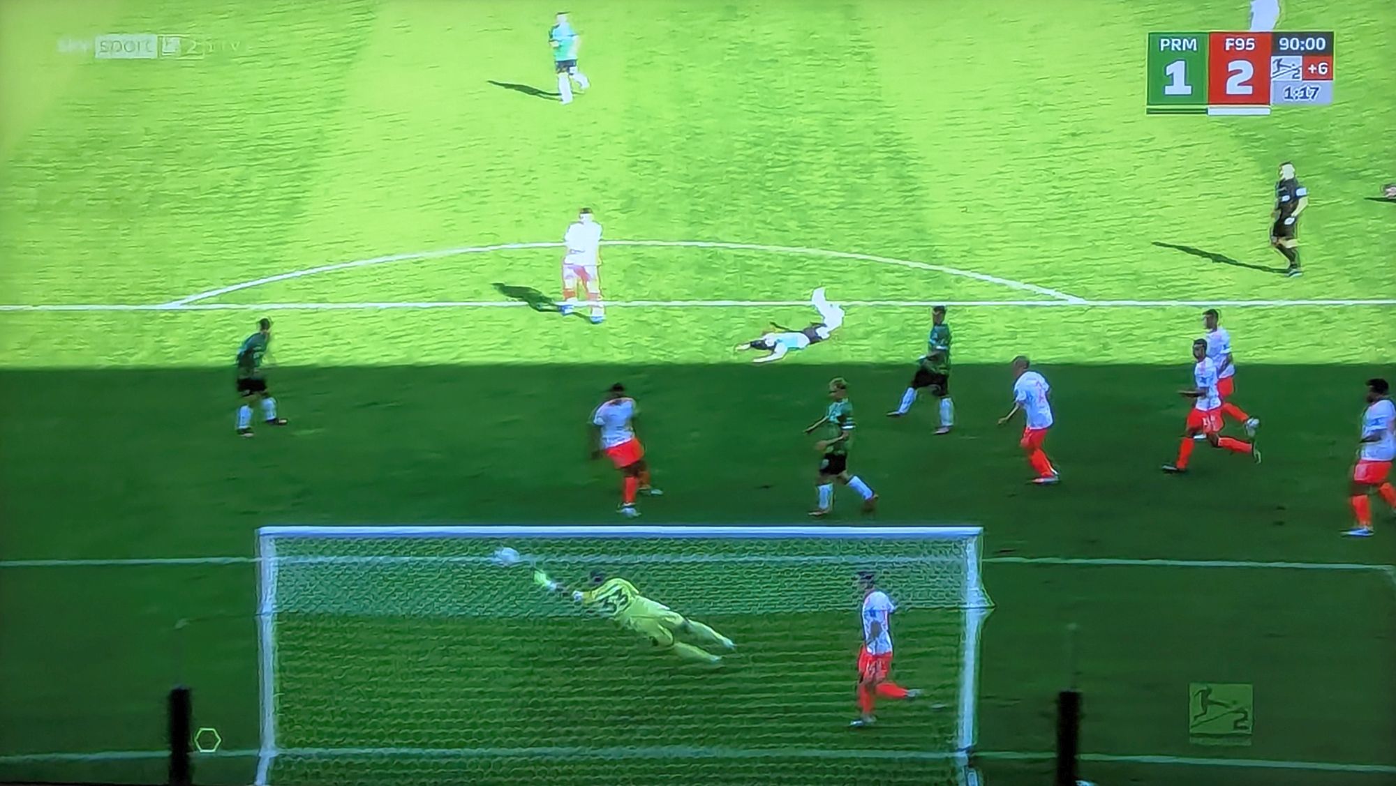 Münster vs. F95: Kastenmeier - ohne Worte (Screenshot Sky)