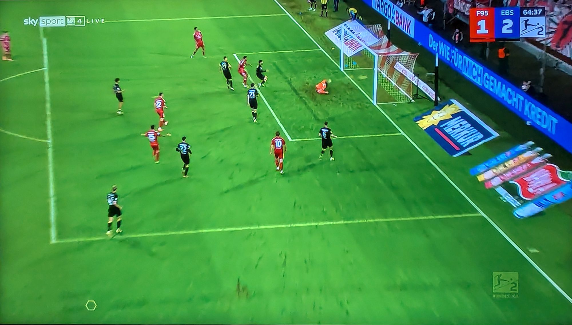 F95 vs BTSV: Das feine Tor zum 1:2 (Screenshot Sky)