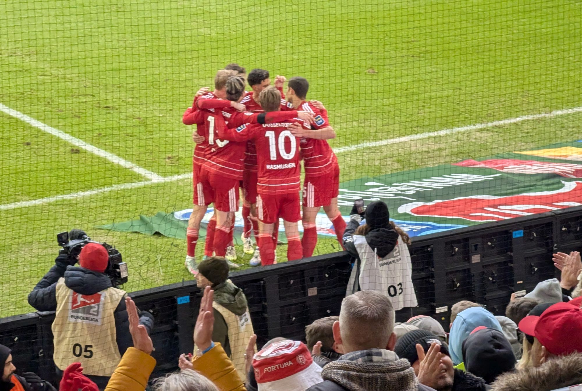 F95 vs Magdeburg: Jubel nach dem 1:0  (Foto: FP)