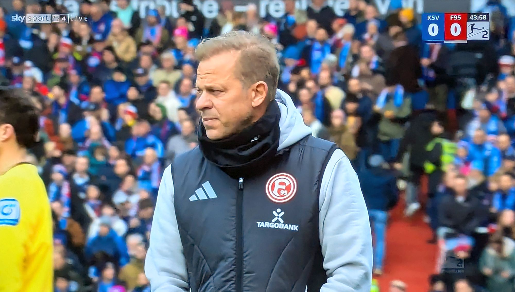 Kiel vs F95: Markus Anfang - ratlos bis deprimiert (Screenshot Sky)