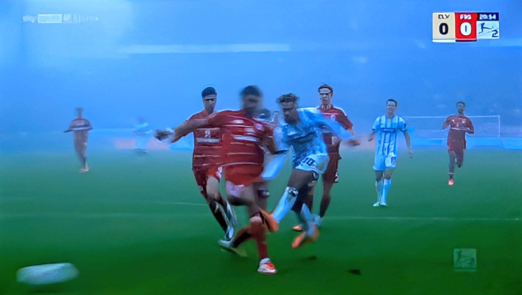 Elversberg vs F95: Torschuss der Hausherren (Screenshot Sky)