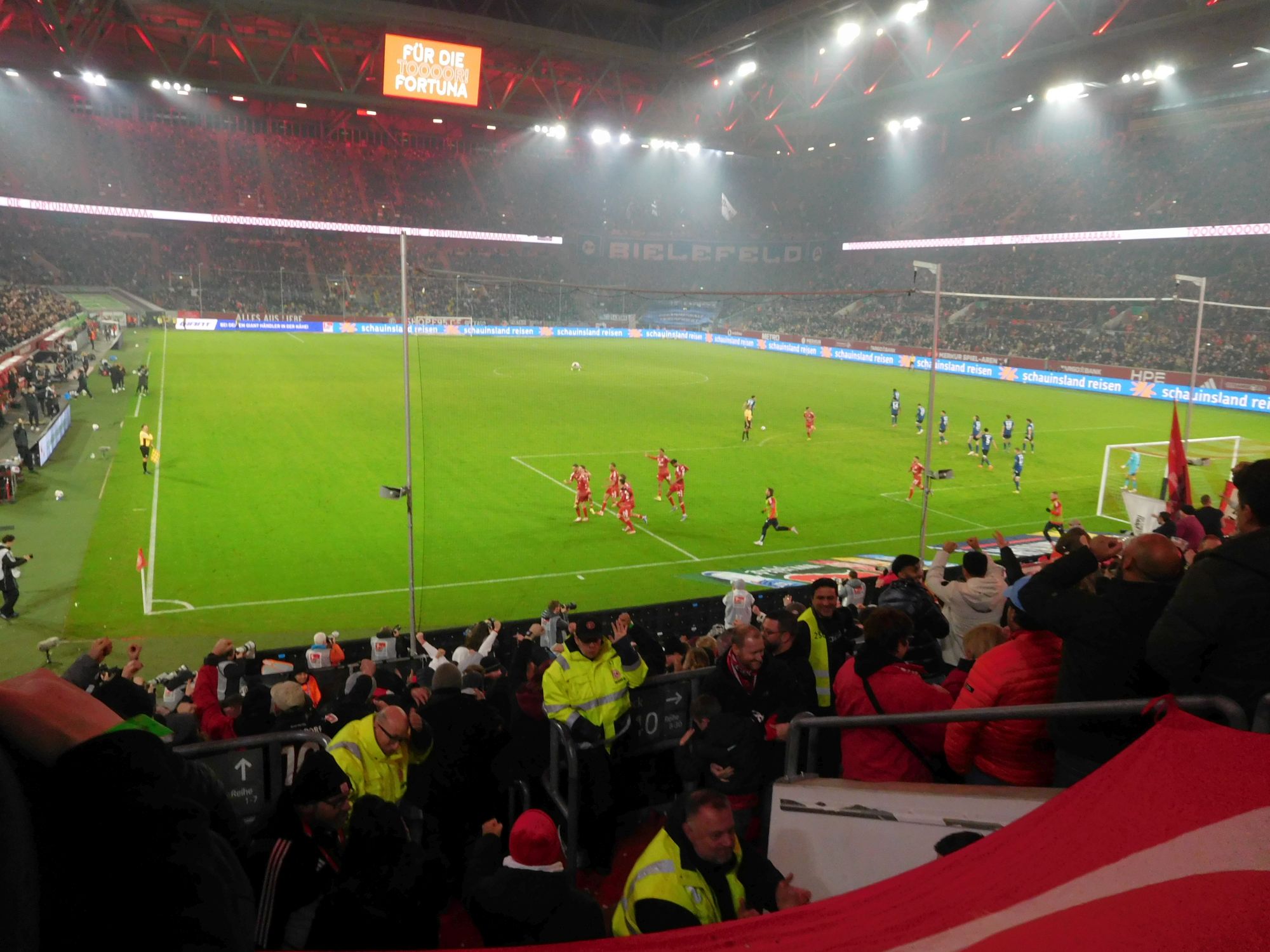 F95 vs Bielefeld: Da jubeln unsere Jungs (Foto: FP)