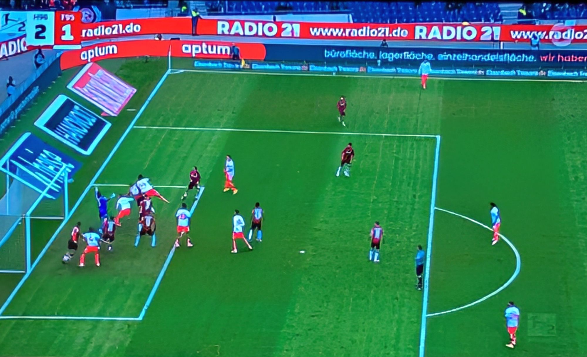 Hannover vs F95: So macht Eli das 1:2 (Screenshot ARD)