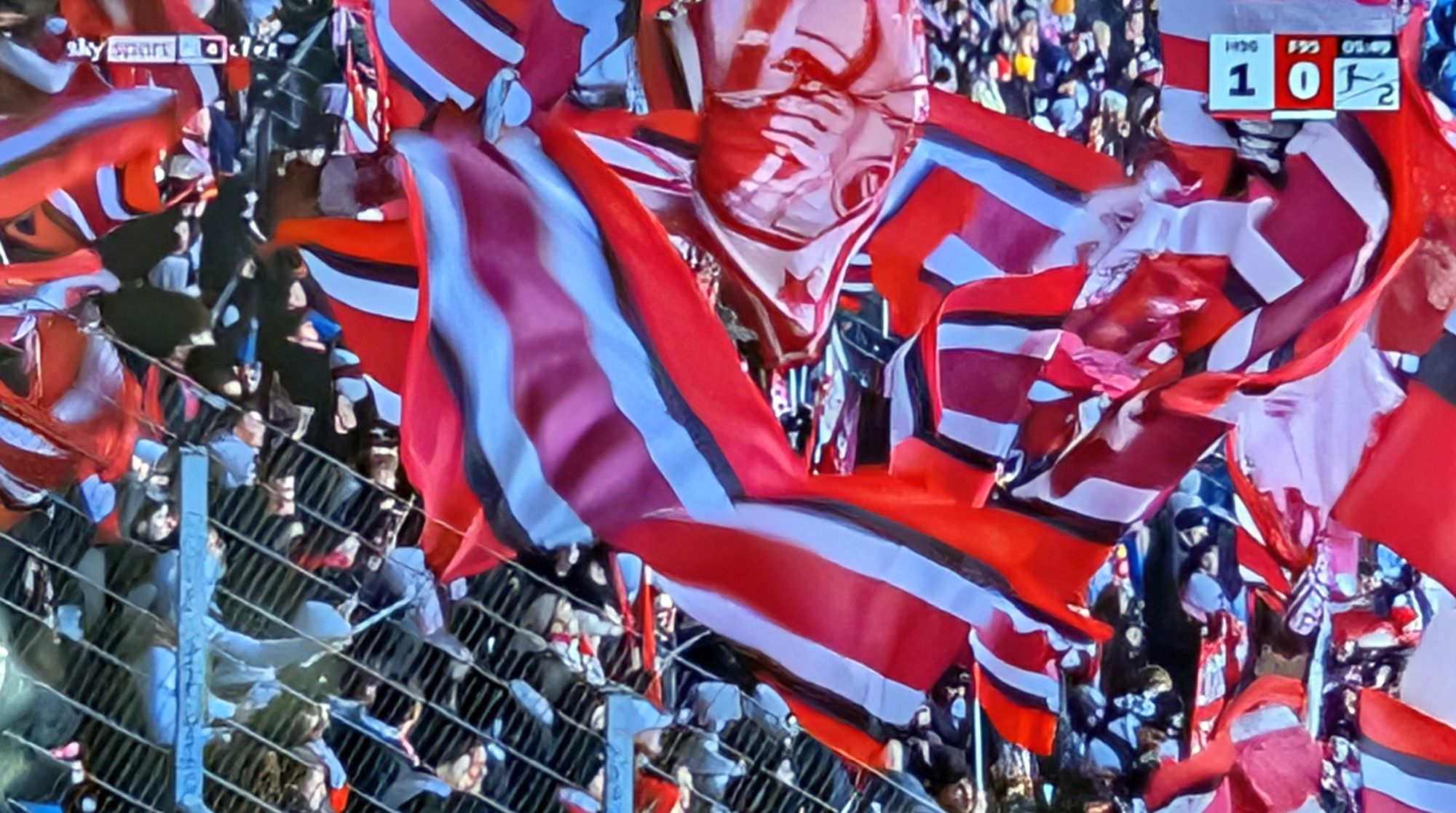 Hannover vs F95: Immer und überall (Screenshot Sky)