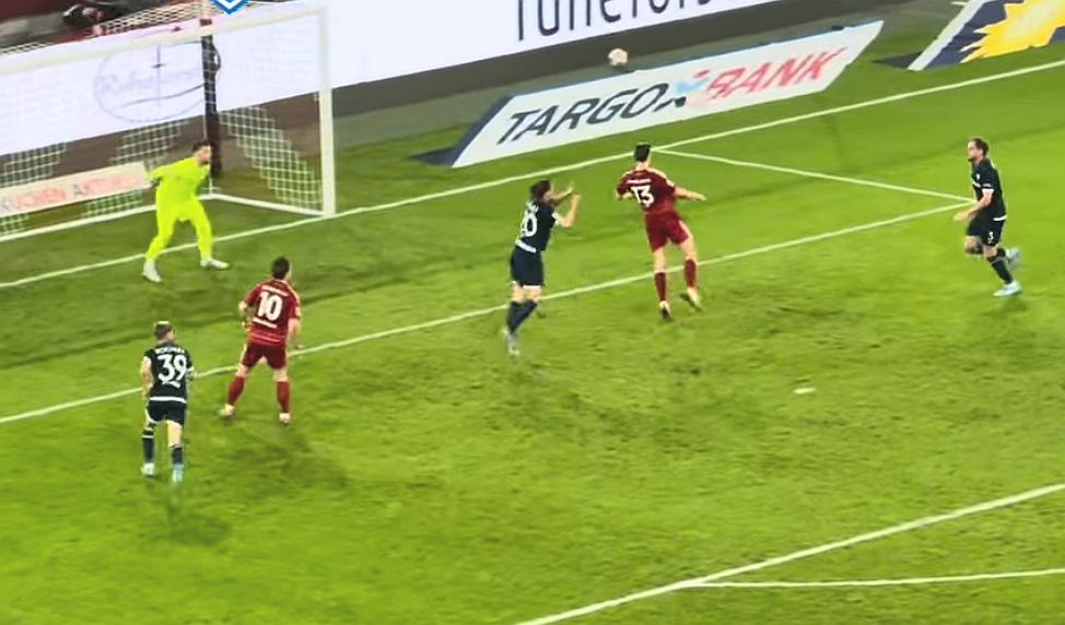 F95 vs Bochum: Cedi macht das 1:0 (Screenshot)