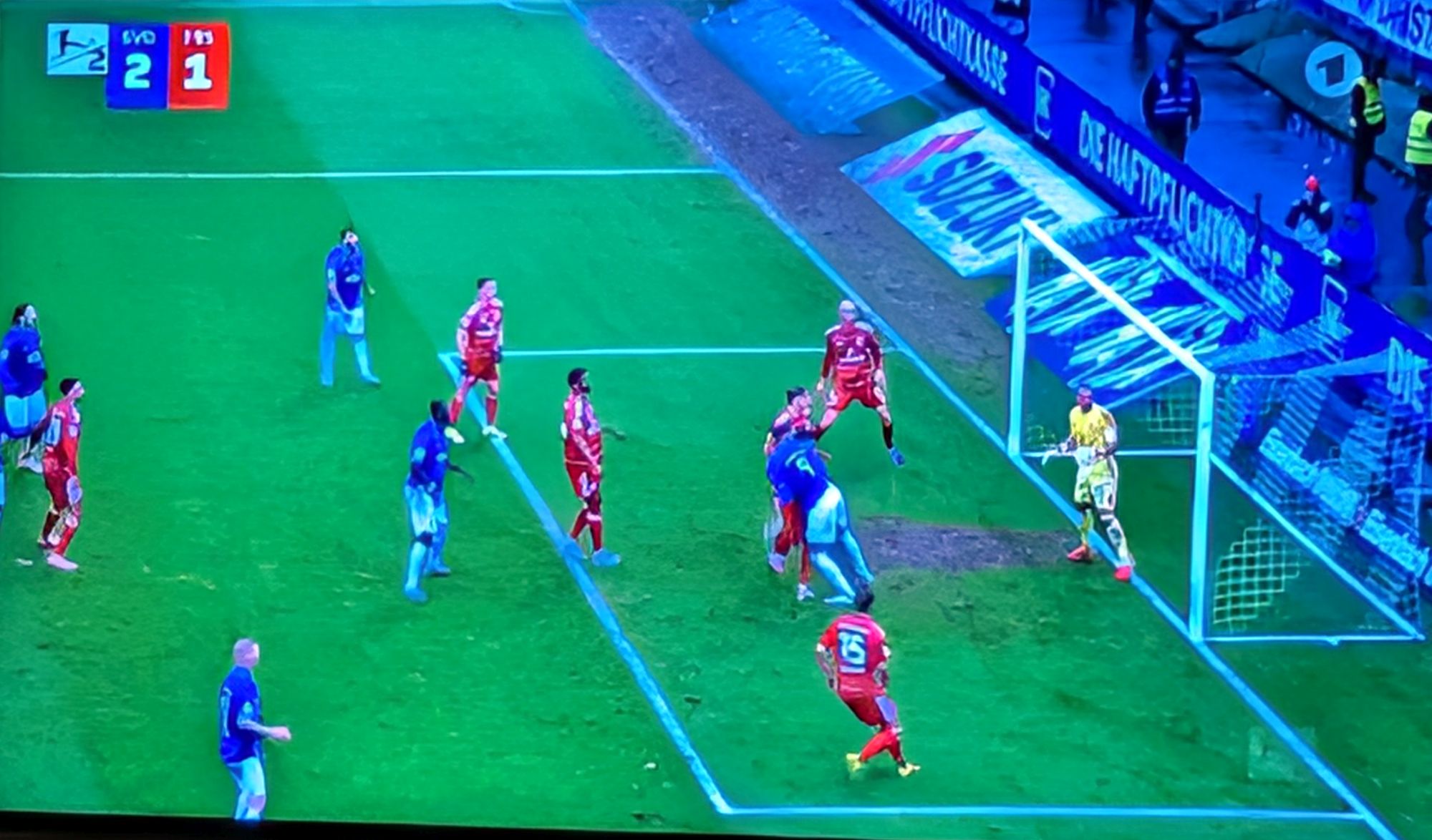Darmstadt vs F95: Der Todesstoß in der 88. Minute (Screenshot Sky)