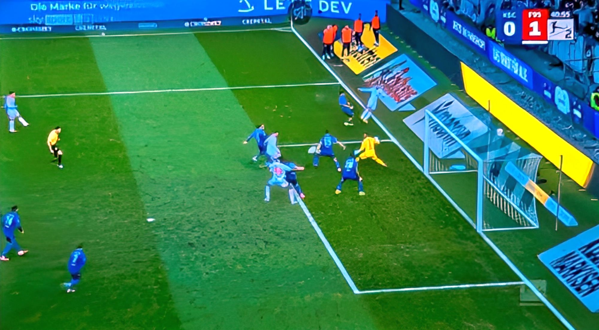 KSC vs F95: Das feine Tor von Cedi Itten (Screenshot Sky)