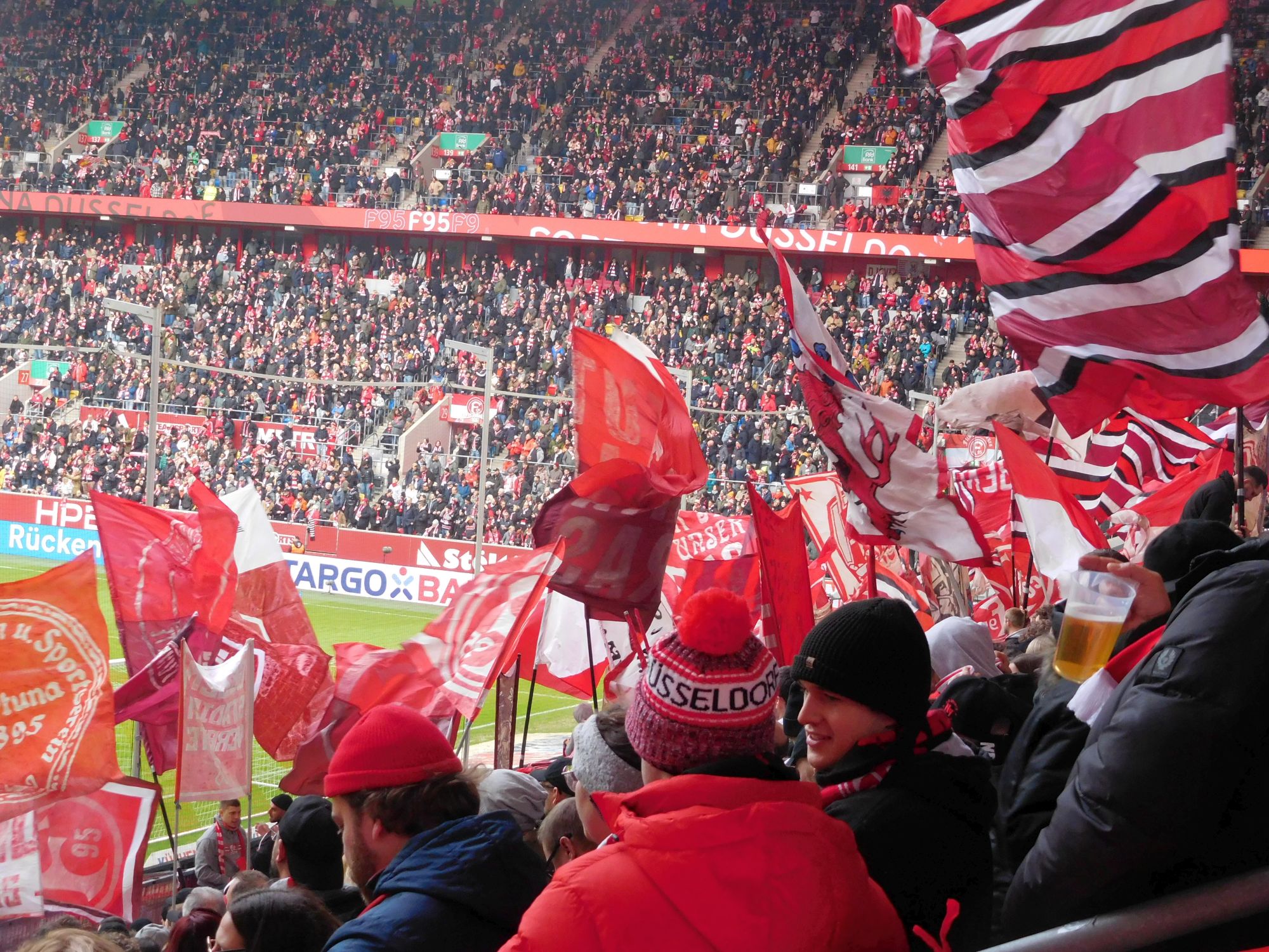 F95 vs Paderborn: Guter Support auf der Süd (Foto: FP)