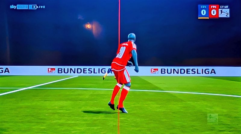 Braunschweig vs F95: Die verfickte kalibrierte Linie (Screenshot Sky)