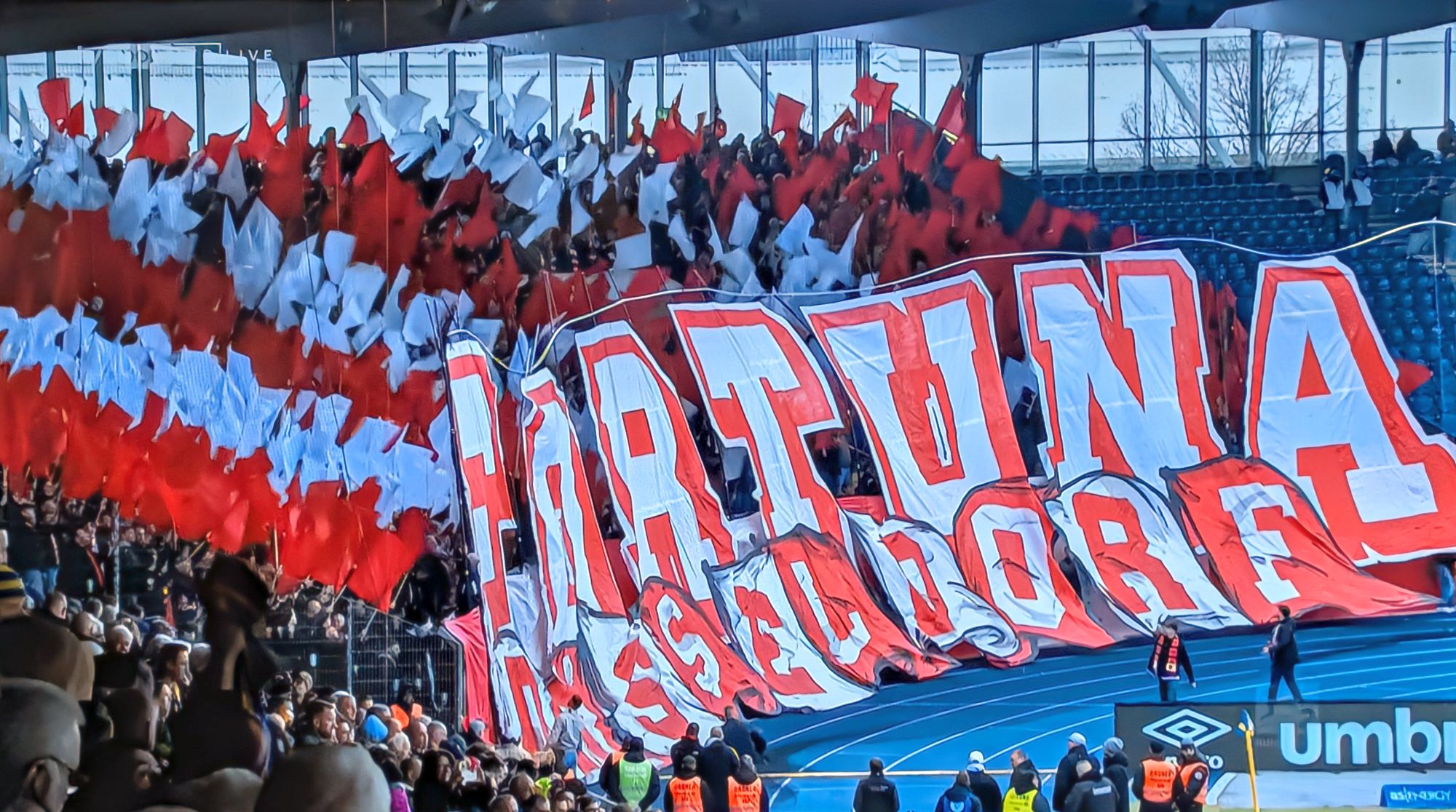 Braunschweig vs F95: Die schöne Choreo (Screenshot Sky)