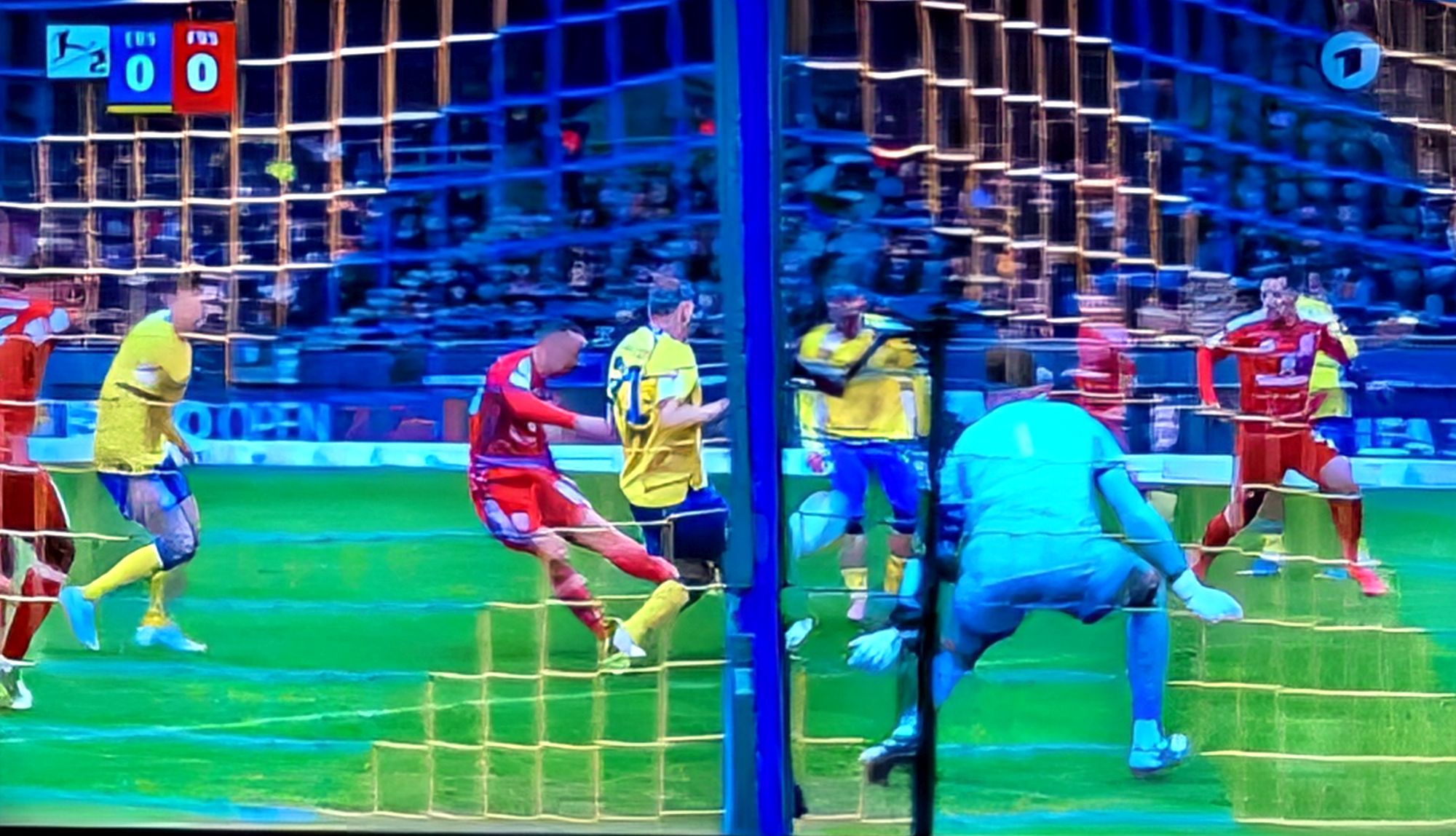 Braunschweig vs F95: Leider nicht das Tor durch Ljubicic (Screenshot Sky)