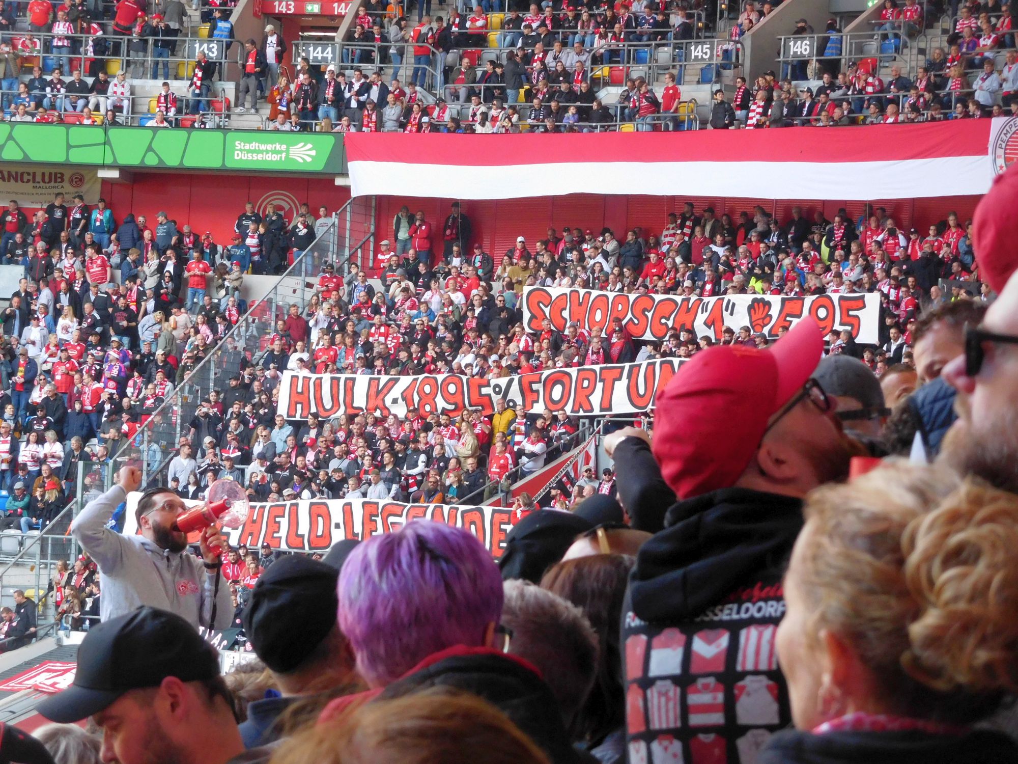 F95 vs Hertha: Spruchband für den Huik (Foto: FP)
