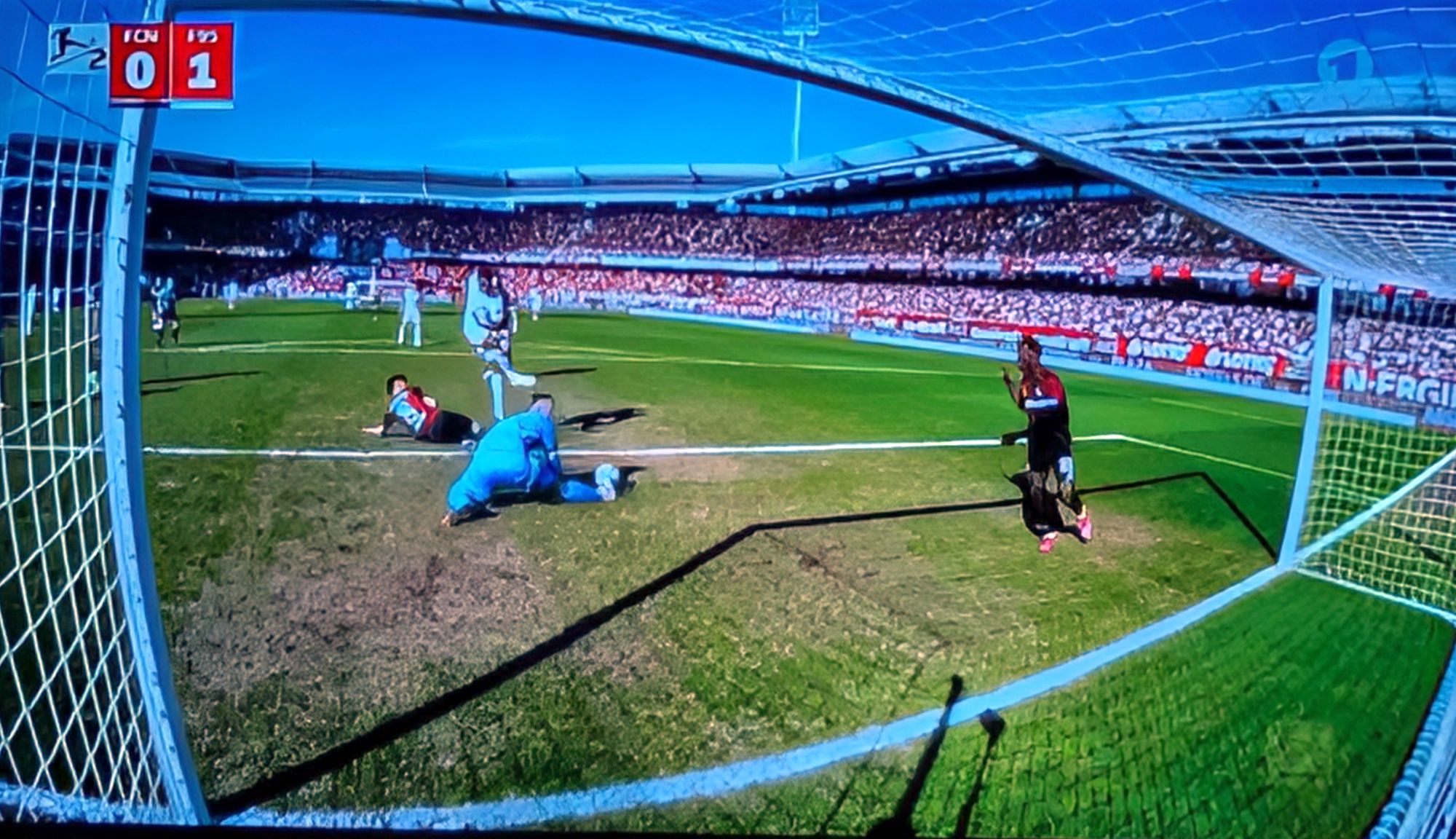 Nürnberg vs F95: Ljubicic zum Zweiten (Screenshot ARD)