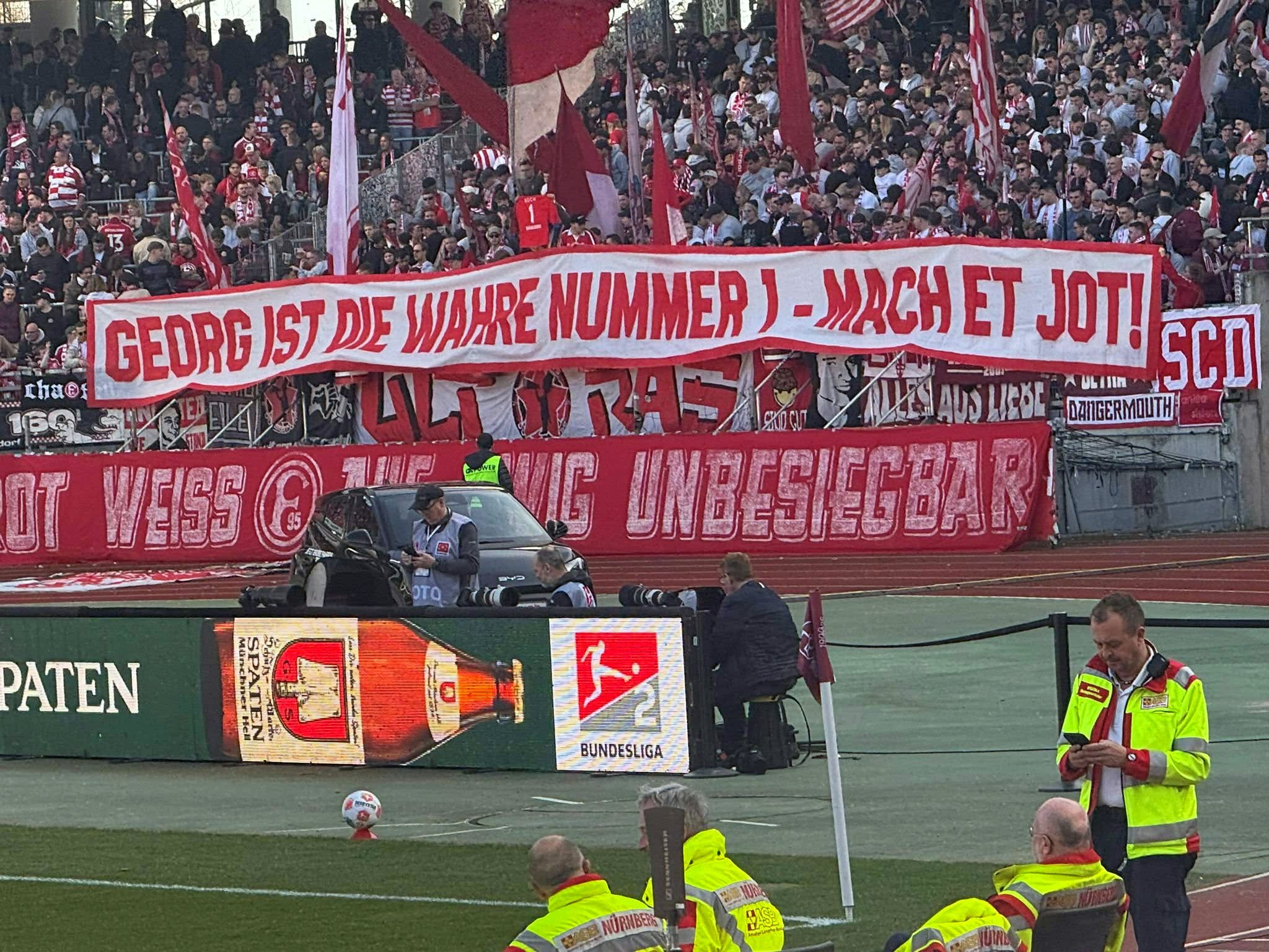 Nürnberg vs F95: Wir trauern um Schorsch (Screenshot Sky)