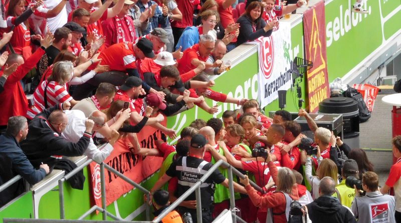 F95 vs Elversberg: Der Jubel nach dem 3:0 (Foto: FP)
