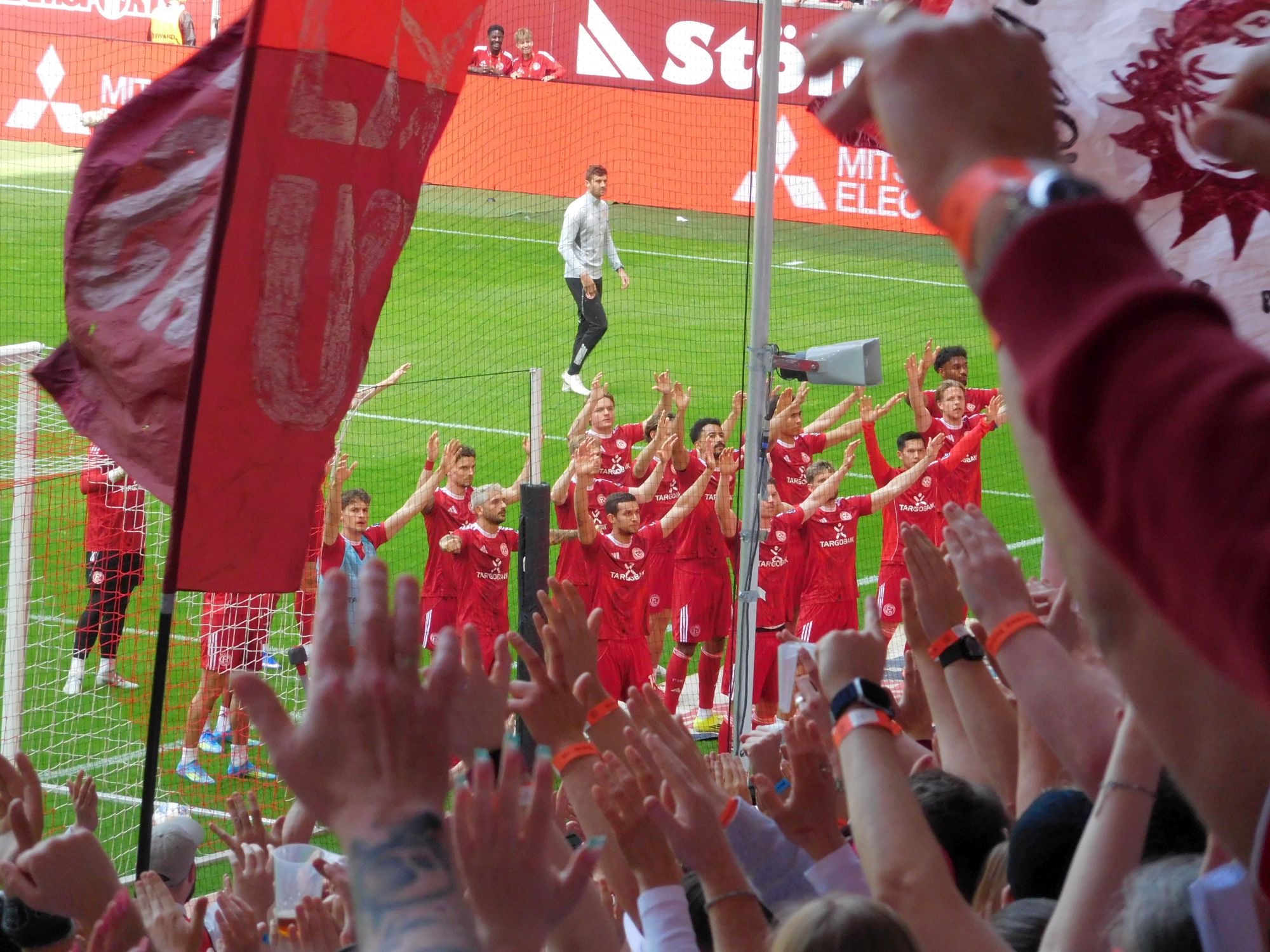 F95 vs Elversberg: Aufmunterung vor dem Spiel (Foto FP)