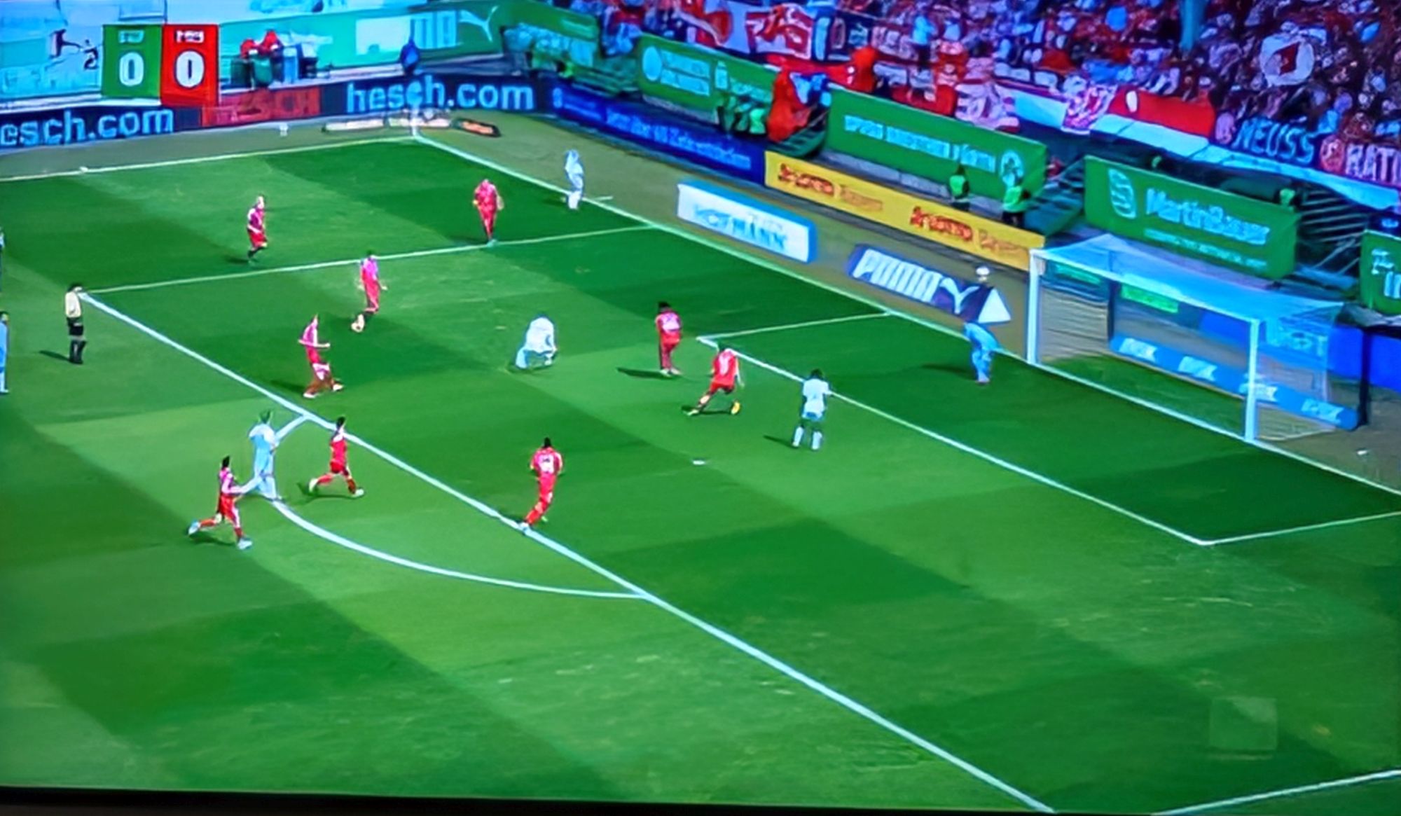 Fürth vs F95: Kollektives Fehlverhalten beim 1:0 (Screenshot ARD)