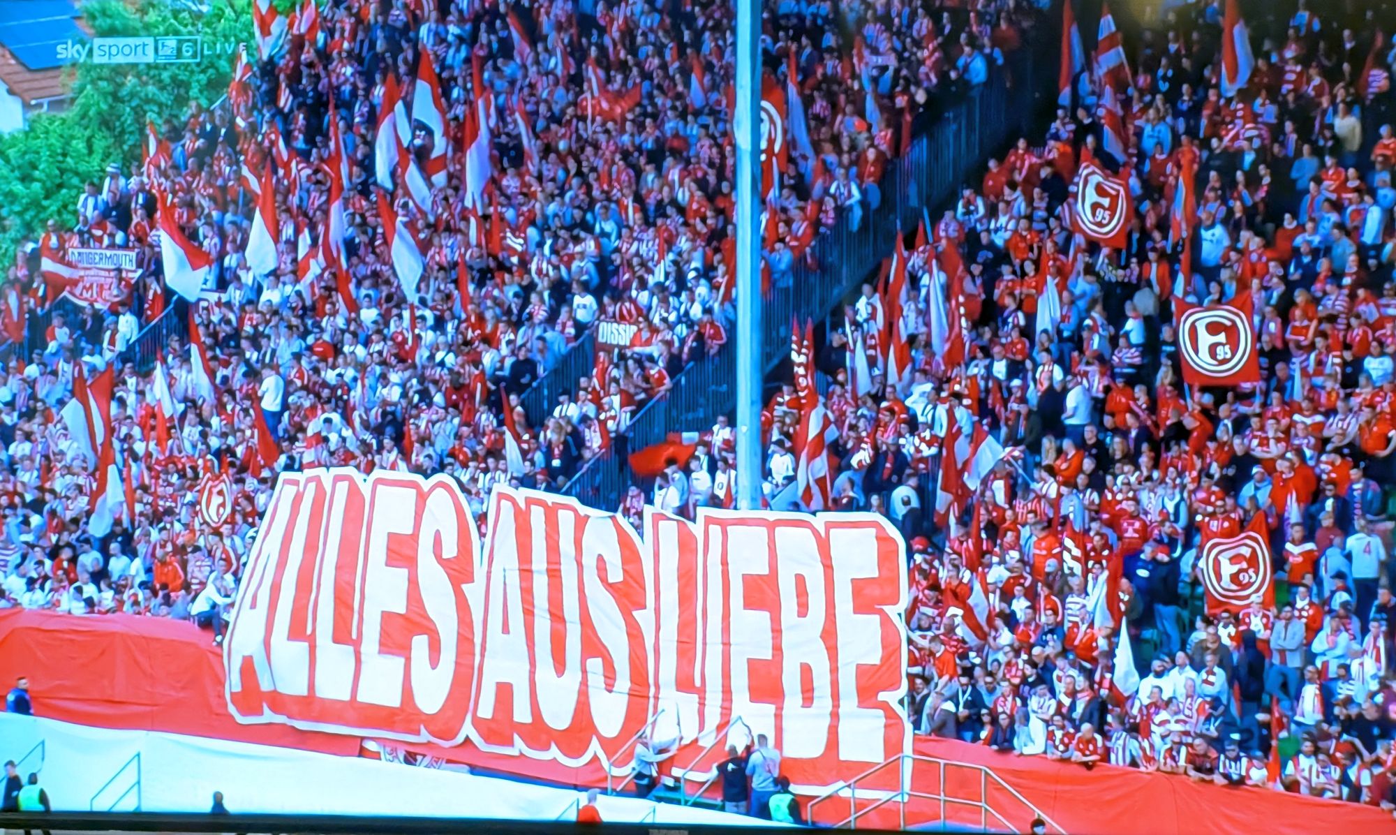 Fürth vs F95: Was nützt da noch Liebe? (Screenshot Sky)