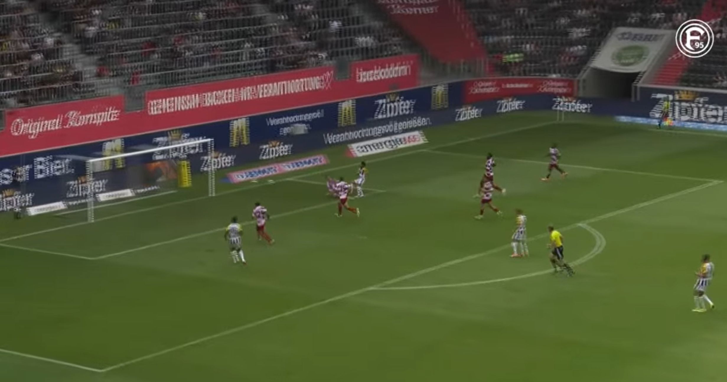 LASK vs F95: Prima rausgespielt das 0:2 (Screenshot: f95.tv)
