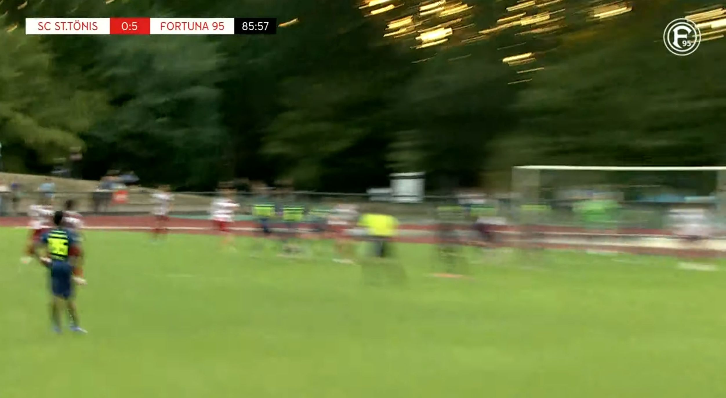 St. Tönis vs F95: Ardens Traumtor zum 5:0 (Screenshot f95.tv)