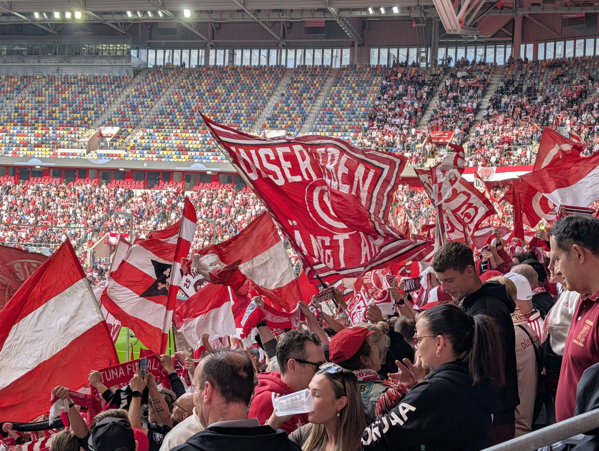F95 vs Freiburg: Beste Stümmung auf der Süd (Foto: FP)