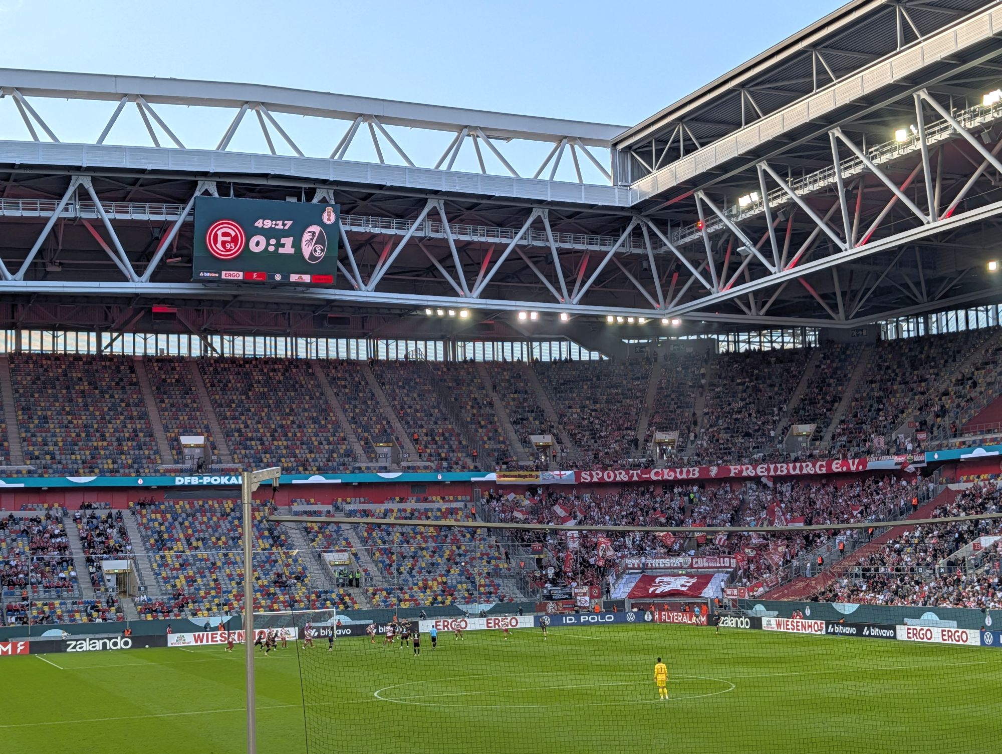 F95 vs Freiburg: Lange das 0:1 gehalten (Foto: FP)