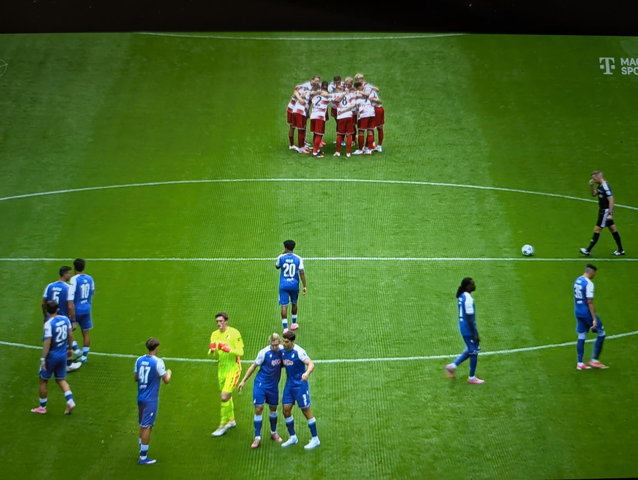 F95 vs Hoffenheim II: Immer noch ein Freundeskreis? (Screenshot: Magenta TV)